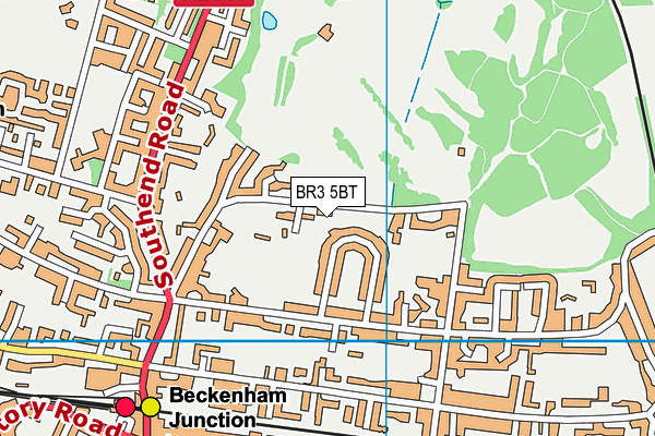 BR3 5BT map - OS VectorMap District (Ordnance Survey)