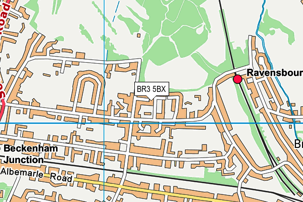BR3 5BX map - OS VectorMap District (Ordnance Survey)