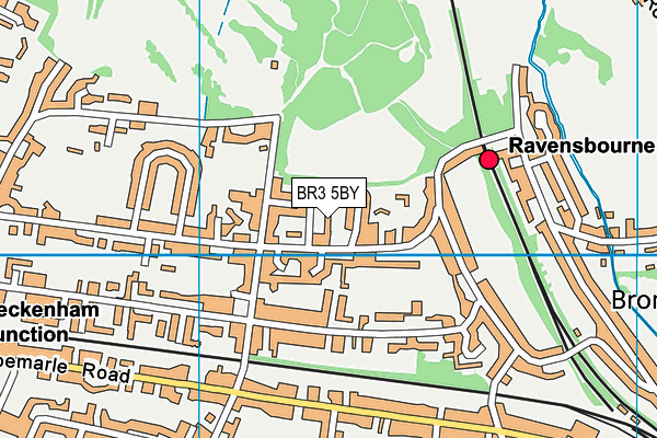 BR3 5BY map - OS VectorMap District (Ordnance Survey)