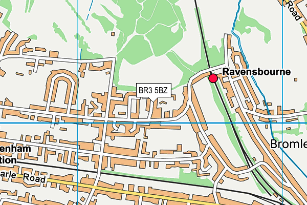 BR3 5BZ map - OS VectorMap District (Ordnance Survey)