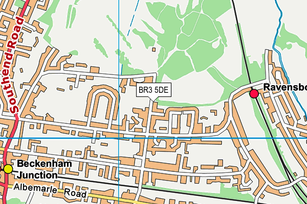 BR3 5DE map - OS VectorMap District (Ordnance Survey)