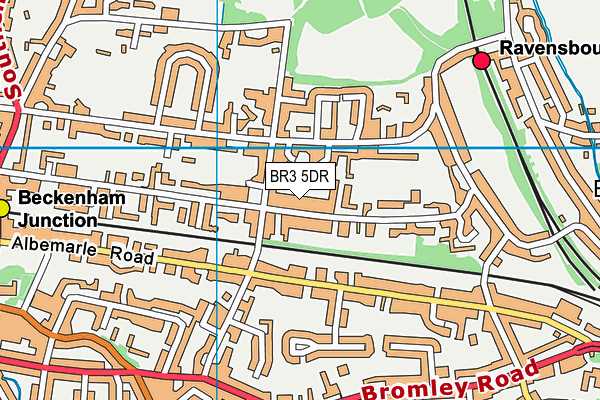 BR3 5DR map - OS VectorMap District (Ordnance Survey)