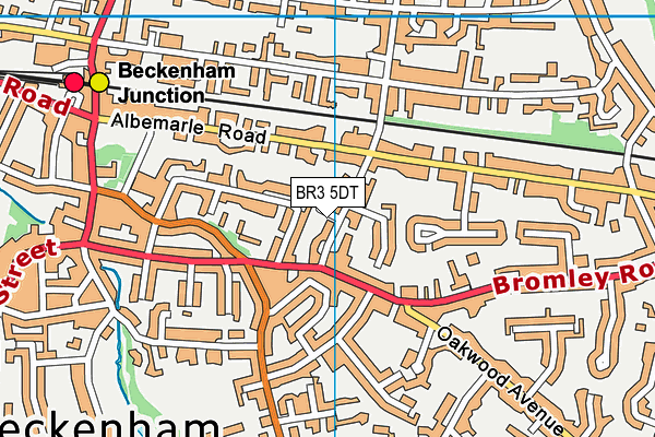 BR3 5DT map - OS VectorMap District (Ordnance Survey)