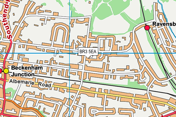 BR3 5EA map - OS VectorMap District (Ordnance Survey)