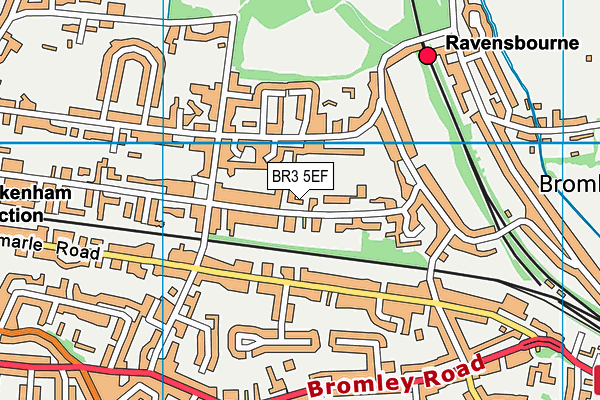 BR3 5EF map - OS VectorMap District (Ordnance Survey)
