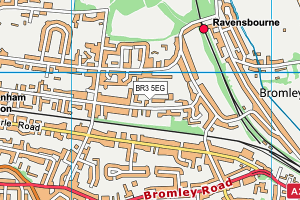 BR3 5EG map - OS VectorMap District (Ordnance Survey)