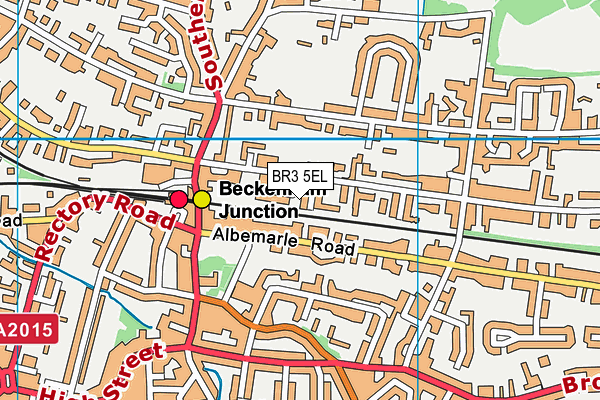 BR3 5EL map - OS VectorMap District (Ordnance Survey)