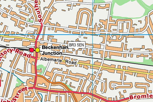 BR3 5EN map - OS VectorMap District (Ordnance Survey)