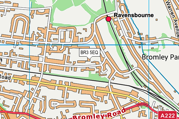 BR3 5EQ map - OS VectorMap District (Ordnance Survey)