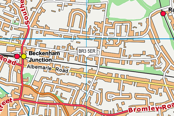 BR3 5ER map - OS VectorMap District (Ordnance Survey)