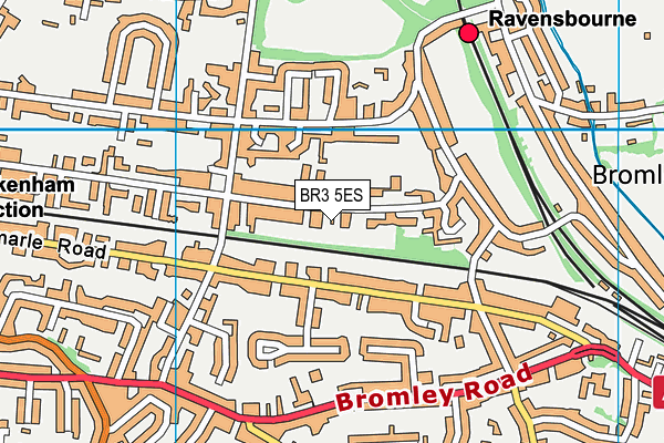 BR3 5ES map - OS VectorMap District (Ordnance Survey)