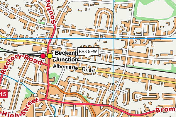 BR3 5EW map - OS VectorMap District (Ordnance Survey)