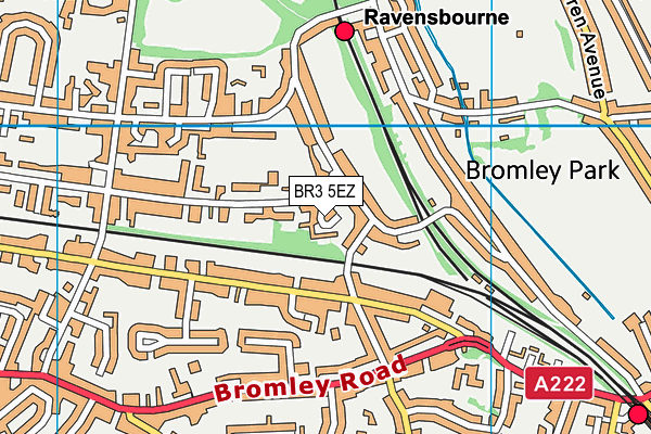 BR3 5EZ map - OS VectorMap District (Ordnance Survey)