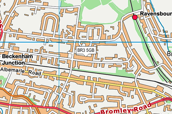 BR3 5GB map - OS VectorMap District (Ordnance Survey)