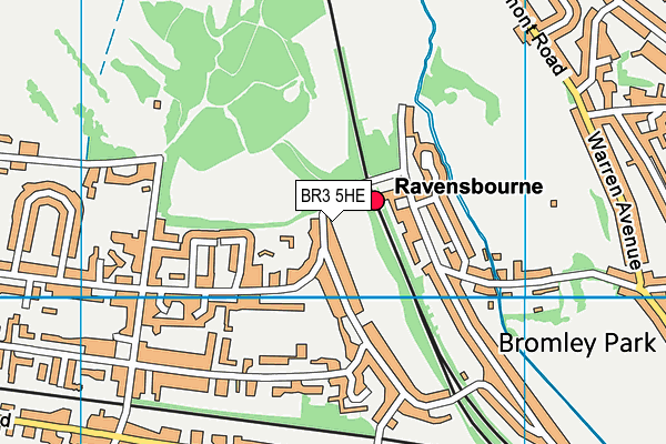 BR3 5HE map - OS VectorMap District (Ordnance Survey)