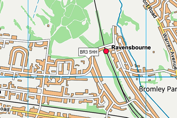 BR3 5HH map - OS VectorMap District (Ordnance Survey)