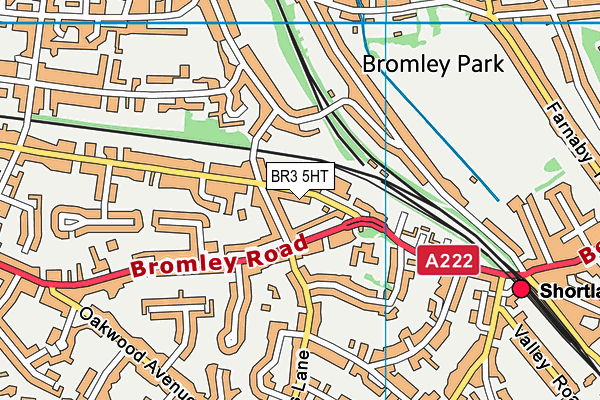 BR3 5HT map - OS VectorMap District (Ordnance Survey)