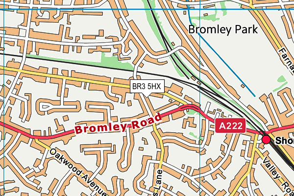 BR3 5HX map - OS VectorMap District (Ordnance Survey)