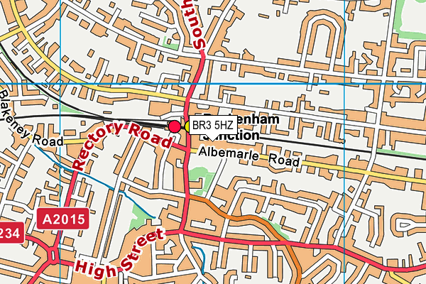 BR3 5HZ map - OS VectorMap District (Ordnance Survey)