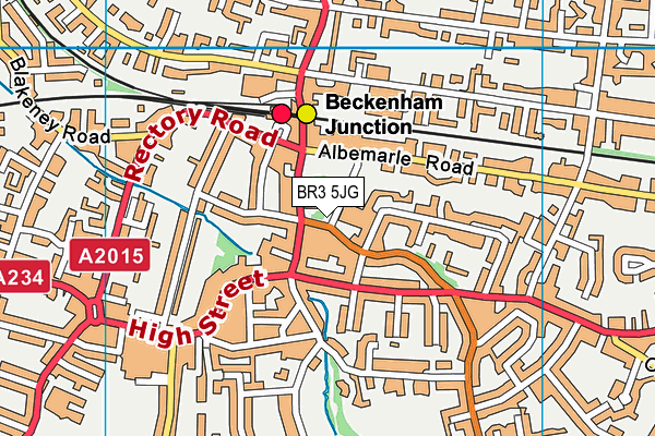 Harris Primary Academy Beckenham Green map (BR3 5JG) - OS VectorMap District (Ordnance Survey)