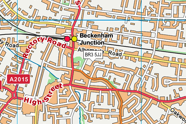 BR3 5JJ map - OS VectorMap District (Ordnance Survey)