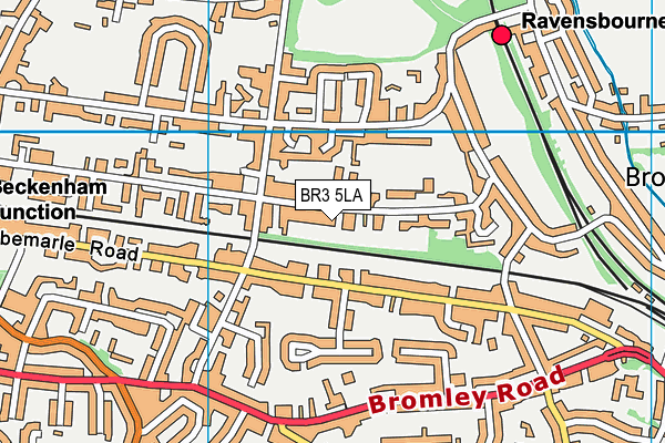 BR3 5LA map - OS VectorMap District (Ordnance Survey)