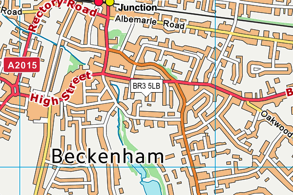 BR3 5LB map - OS VectorMap District (Ordnance Survey)