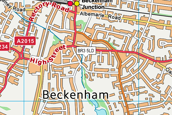 BR3 5LD map - OS VectorMap District (Ordnance Survey)