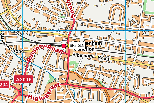 BR3 5LN map - OS VectorMap District (Ordnance Survey)