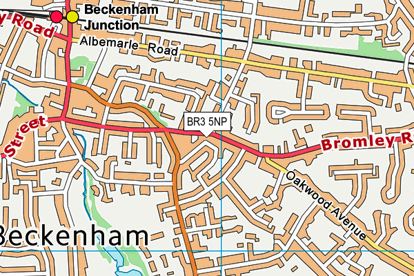 BR3 5NP map - OS VectorMap District (Ordnance Survey)