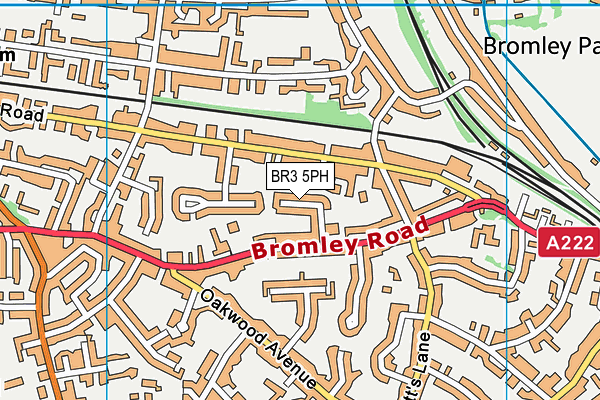 BR3 5PH map - OS VectorMap District (Ordnance Survey)