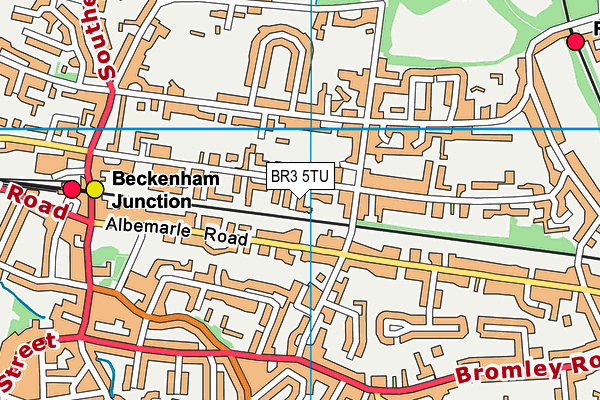 BR3 5TU map - OS VectorMap District (Ordnance Survey)