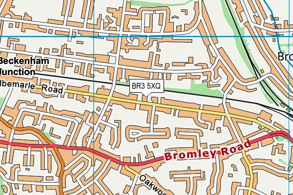 BR3 5XQ map - OS VectorMap District (Ordnance Survey)