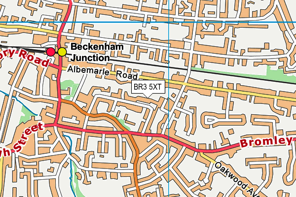 BR3 5XT map - OS VectorMap District (Ordnance Survey)