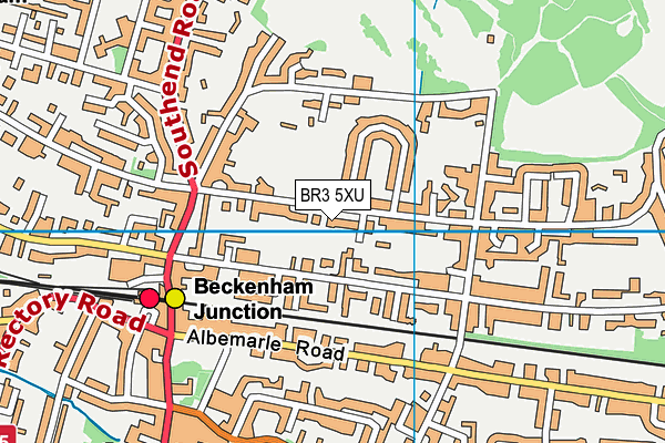 BR3 5XU map - OS VectorMap District (Ordnance Survey)