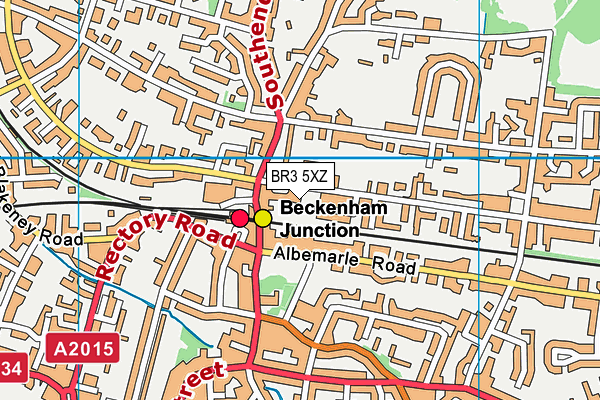 BR3 5XZ map - OS VectorMap District (Ordnance Survey)