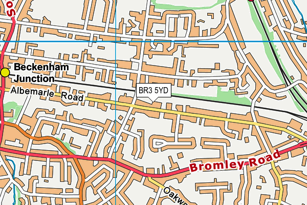 BR3 5YD map - OS VectorMap District (Ordnance Survey)