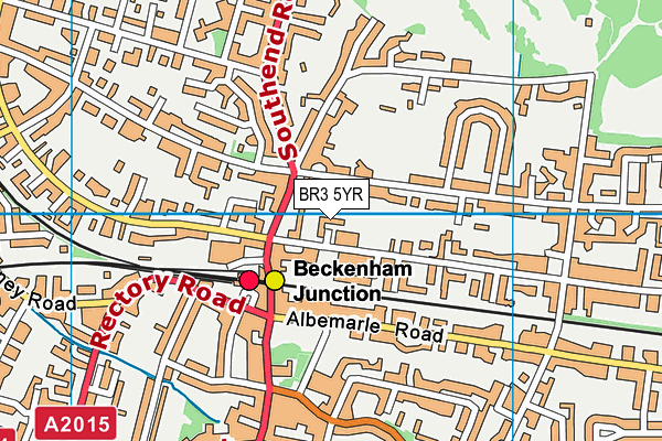 BR3 5YR map - OS VectorMap District (Ordnance Survey)
