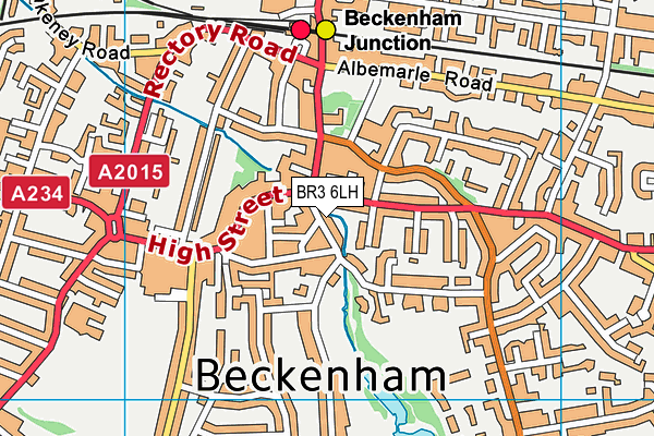 BR3 6LH map - OS VectorMap District (Ordnance Survey)