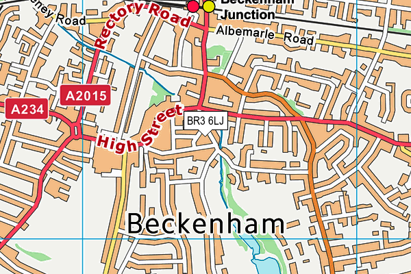BR3 6LJ map - OS VectorMap District (Ordnance Survey)