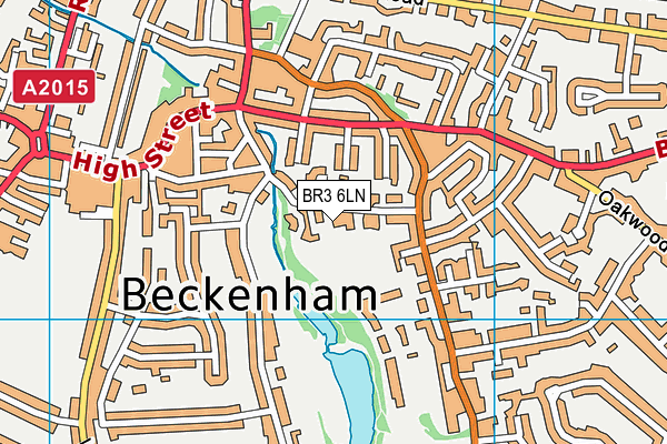 BR3 6LN map - OS VectorMap District (Ordnance Survey)