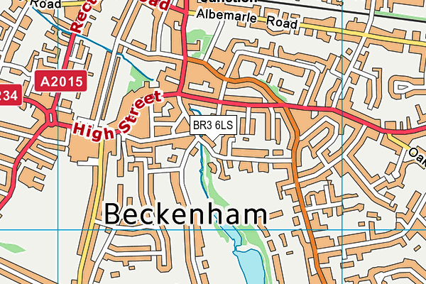 BR3 6LS map - OS VectorMap District (Ordnance Survey)