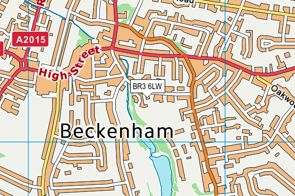 BR3 6LW map - OS VectorMap District (Ordnance Survey)