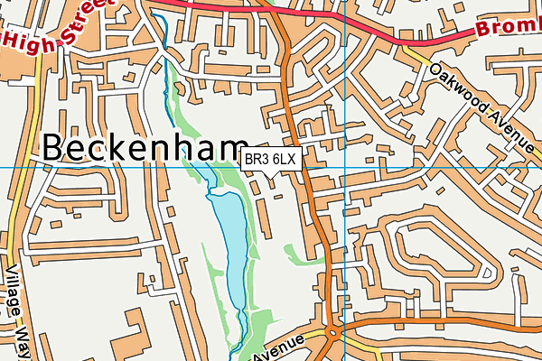 BR3 6LX map - OS VectorMap District (Ordnance Survey)
