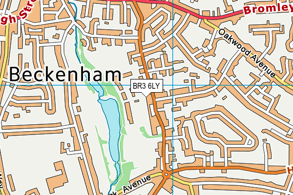 BR3 6LY map - OS VectorMap District (Ordnance Survey)
