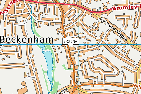 BR3 6NA map - OS VectorMap District (Ordnance Survey)