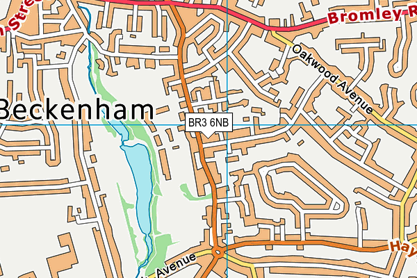 BR3 6NB map - OS VectorMap District (Ordnance Survey)