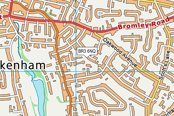 BR3 6NQ map - OS VectorMap District (Ordnance Survey)