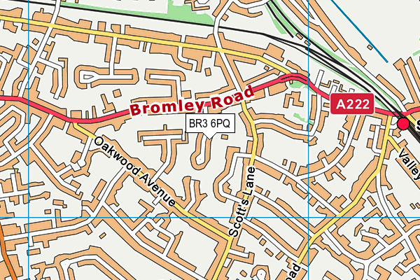 BR3 6PQ map - OS VectorMap District (Ordnance Survey)