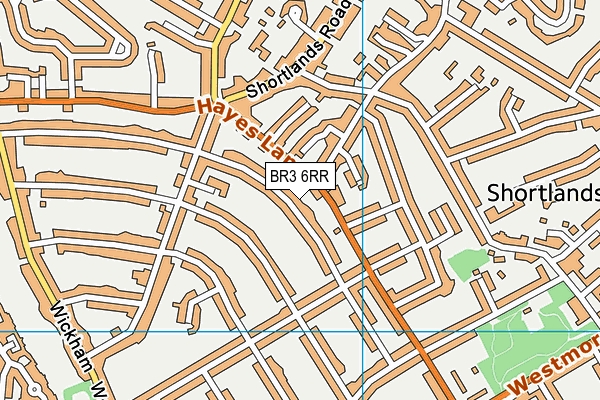BR3 6RR map - OS VectorMap District (Ordnance Survey)